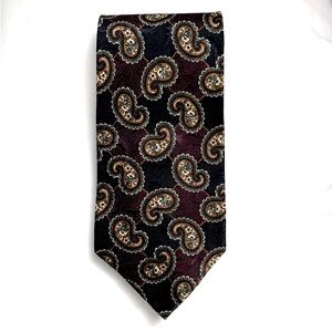 Hunting Horn 100% Silk Paisley Print Tie